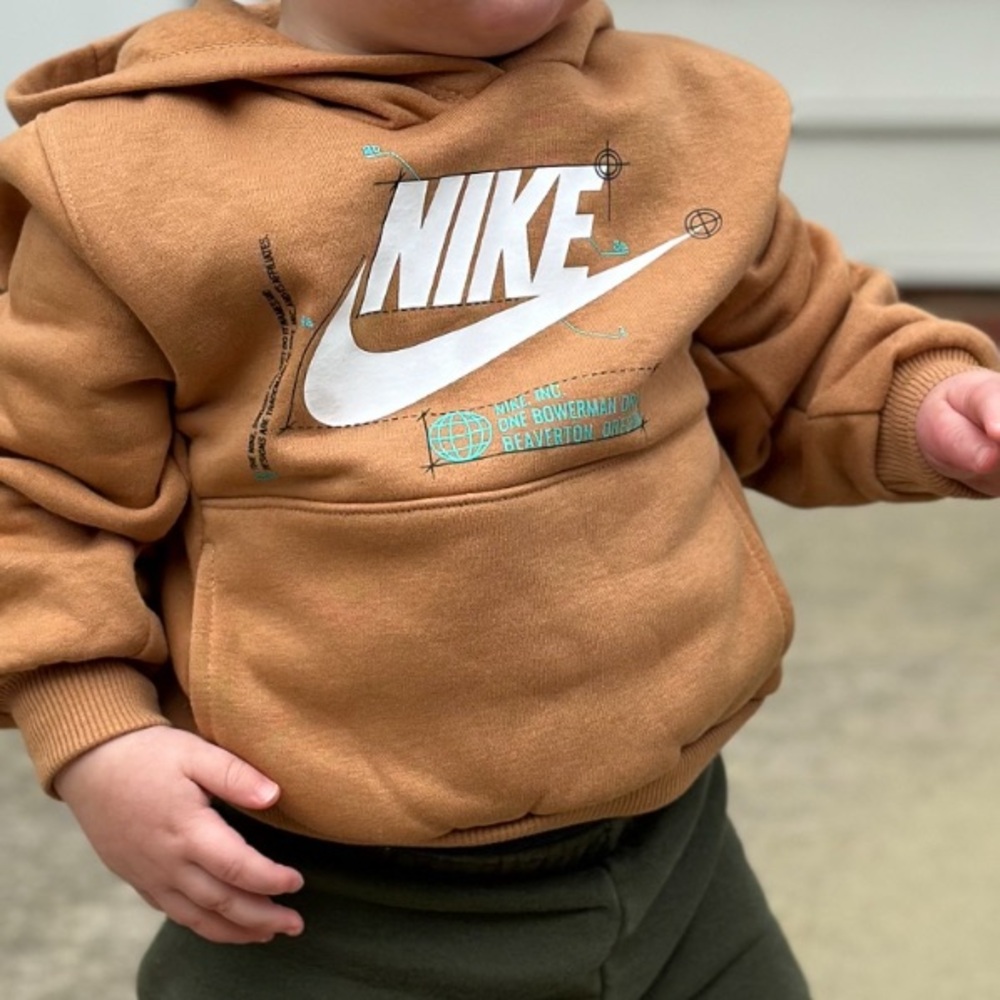 Nike Kids Brown Tan Hoodie / Toddler Sweatshirt